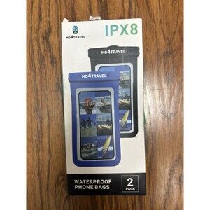 IPX8 mo4Travel waterproof phone bags 2 pack, Sports, Vacation, new w/box damage